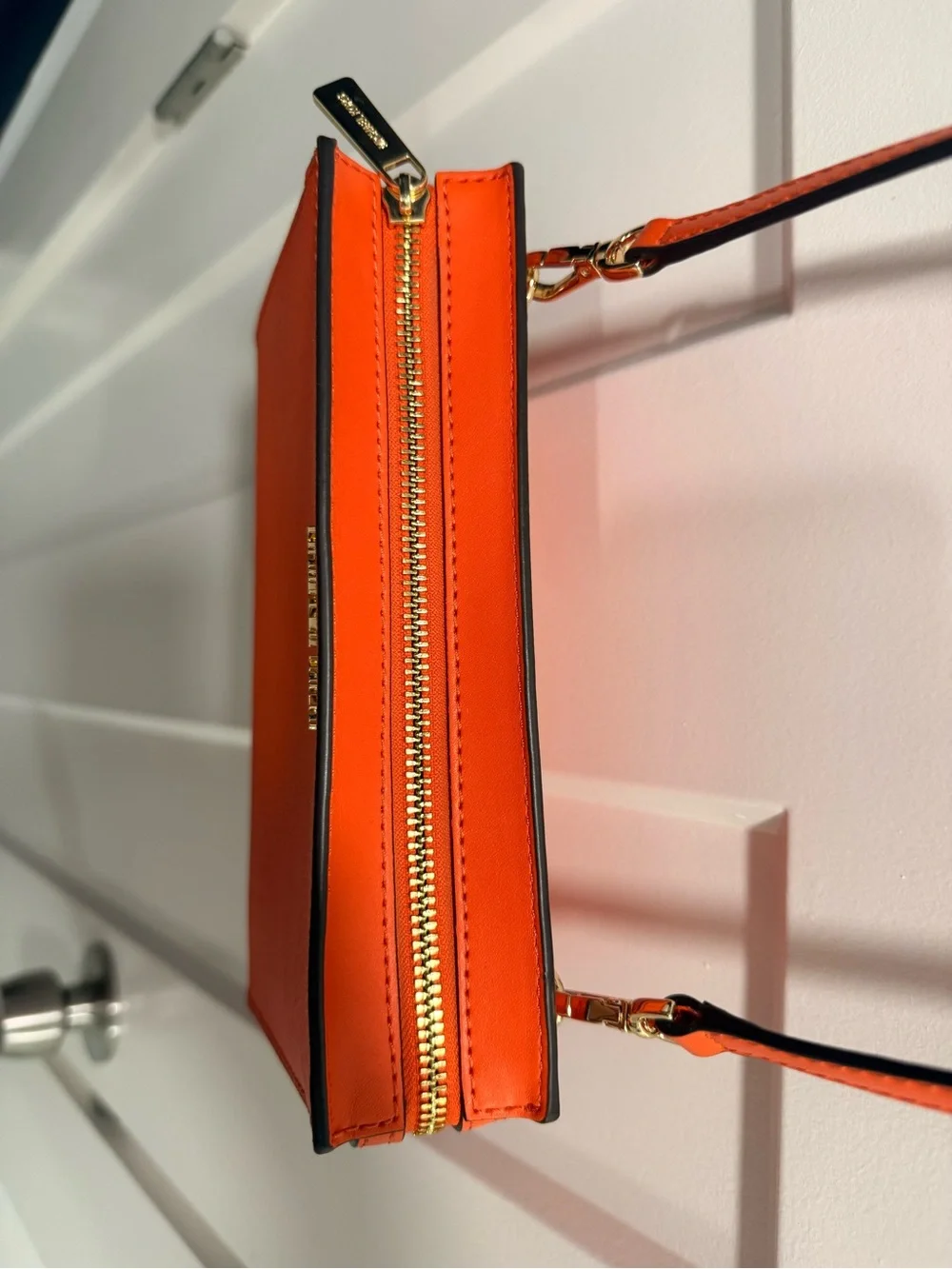 Michael Kors Orange Saffiano Crossbody Bag